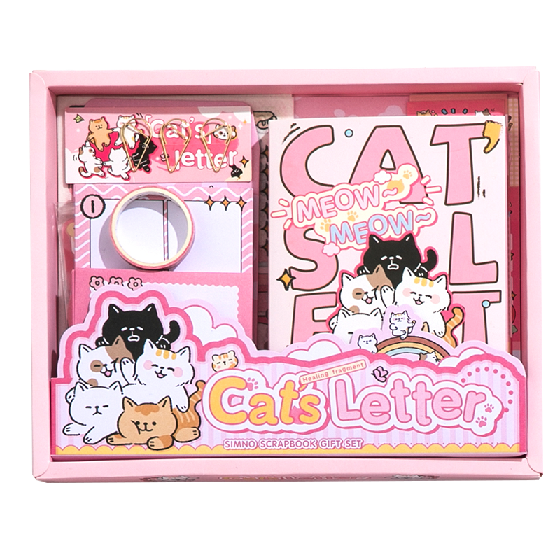 Cats Letter Scrapbook Kit Box