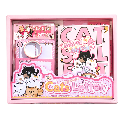 Cats Letter Scrapbook Kit Box