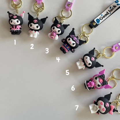 Kuromi Kawaii Keychains