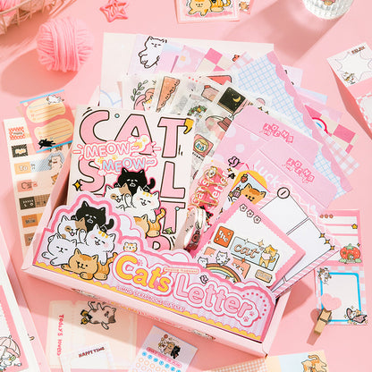 Cats Letter Scrapbook Kit Box