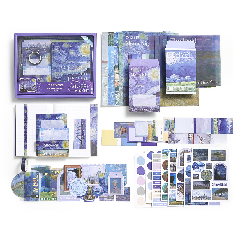 Starry Night Scrapbook Kit Box