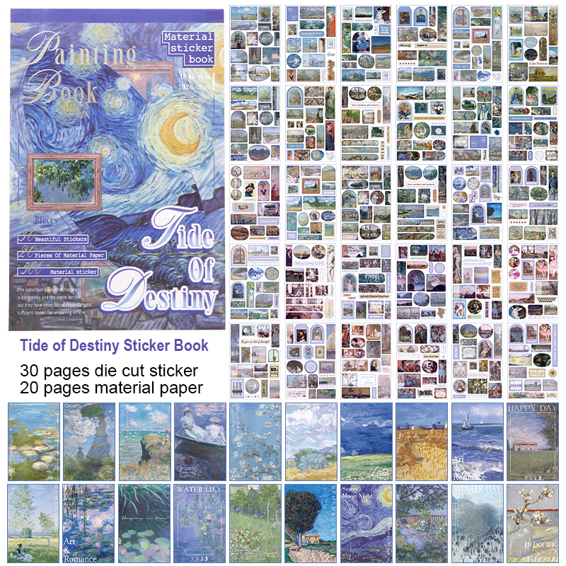 Oil Painting Sticker Book